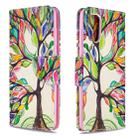 For Galaxy A41 Colored Drawing Pattern Horizontal Flip Leather Case with Holder & Card Slots & Wallet(Life Tree) - 1