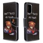 For Galaxy A41 Colored Drawing Pattern Horizontal Flip Leather Case with Holder & Card Slots & Wallet(Bear) - 1