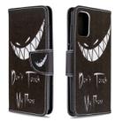 For Galaxy A41 Colored Drawing Pattern Horizontal Flip Leather Case with Holder & Card Slots & Wallet(Smirk) - 1