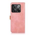For OnePlus Ace Pro / 10T KHAZNEH Dual-color Cowhide Texture Leather Phone Case(Rose Gold) - 3