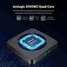 G96max Smart 4K HD Android 11.0 TV Box, Amlogic S905W2 Quad Core ARM Cortex A35, Support Dual Band WiFi, HDMI, RJ45, Capacity:4GB+32GB(EU Plug) - 6