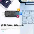 ADS-218 8 Pin+USB+Type-C Multi-function Card Reader(Black) - 5