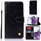 For Galaxy S20 Plus Retro Texture Magnetic Horizontal Flip Leather Case with Holder & Card Slots & Wallet(Black) - 1