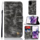 For Galaxy S20 Plus Retro Texture Magnetic Horizontal Flip Leather Case with Holder & Card Slots & Wallet(Grey) - 1