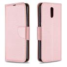 For Nokia 2.3 Pure Color Horizontal Flip PU Leather Case with Holder & Card Slots & Wallet & Lanyard(Rose Gold) - 1