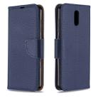 For Nokia 2.3 Pure Color Horizontal Flip PU Leather Case with Holder & Card Slots & Wallet & Lanyard(Dark Blue) - 1
