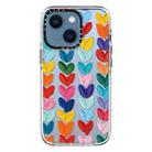 For iPhone 14 Doodle Colorful Lvoe TPU Phone Case (Multicolour) - 1