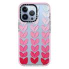 For iPhone 14 Pro Doodle Colorful Lvoe TPU Phone Case(Pink) - 1