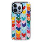 For iPhone 14 Pro Doodle Colorful Lvoe TPU Phone Case(Multicolour) - 1