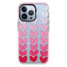 For iPhone 14 Pro Max Doodle Colorful Lvoe TPU Phone Case (Pink) - 1