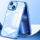 For iPhone 12 Crystal Plated High Transparency Phone Case(Navy Blue) - 2