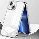 For iPhone 12 Pro Crystal Plated High Transparency Phone Case(Silver White) - 2