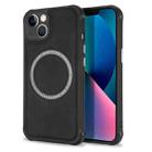 For iPhone 11 Lambskin Texture Magsafe Magnetic Phone Case (Black) - 1
