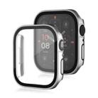 Life Waterproof Frosted 2 in 1 PC Frame + Tempered Glass Protective Case For Apple Watch Series 9 / 8 / 7 45mm(Silver) - 1