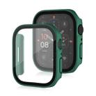 Life Waterproof Frosted 2 in 1 PC Frame + Tempered Glass Protective Case For Apple Watch Series 9 / 8 / 7 41mm(Green) - 1