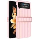 For Samsung Galaxy Z Flip4 5G IMAK JS-3 Series Colorful Vertical Stripe PC Case(Pink) - 1