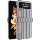 For Samsung Galaxy Z Flip4 5G IMAK JS-3 Series Colorful Vertical Stripe PC Case(Black) - 1