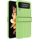 For Samsung Galaxy Z Flip4 5G IMAK JS-3 Series Colorful Vertical Stripe PC Case(Green) - 1