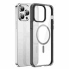 For iPhone 14 Pro DUX DUCIS Clin Mag Series Magnetic Transparent Phone Case(Grey) - 1