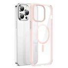 For iPhone 14 Pro DUX DUCIS Clin Mag Series Magnetic Transparent Phone Case(Pink) - 1