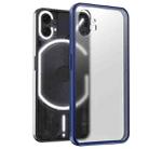 For Nothing Phone 1 Four-corner Shockproof TPU + PC Phone Case(Transparent Blue) - 1