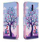 For Nokia 2.3 Colored Drawing Horizontal Flip Leather Case with Holder & Card Slots & Wallet(Two Owls) - 1