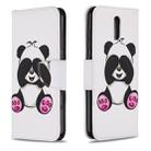 For Nokia 2.3 Colored Drawing Horizontal Flip Leather Case with Holder & Card Slots & Wallet(Panda) - 1