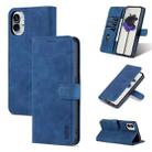 For Nothing Phone 1 AZNS Skin Feel Calf Texture Flip Leather Phone Case (Blue) - 1