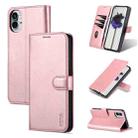 For Nothing Phone 1 AZNS Skin Feel Calf Texture Flip Leather Phone Case (Rose Gold) - 1