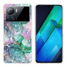 For Infinix Note 12 VIP 2.0mm Airbag IMD Shockproof TPU Phone Case(Ink Green Marble) - 1