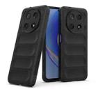 For Huawei Nova Y90/Enjoy 50 Pro Magic Shield TPU + Flannel Phone Case(Black) - 1