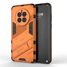 For Huawei Mate 50 Punk Armor 2 in 1 PC + TPU Shockproof Phone Case with Invisible Holder(Orange) - 1