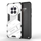 For Huawei Mate 50 Punk Armor 2 in 1 PC + TPU Shockproof Phone Case with Invisible Holder(White) - 1
