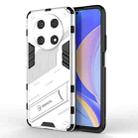 For Huawei Nova Y90/Enjoy 50 Pro Punk Armor 2 in 1 PC + TPU Shockproof Phone Case with Invisible Holder(White) - 1