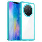 For Huawei Mate 50 Colorful Series Acrylic + TPU Phone Case(Transparent Blue) - 1