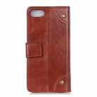 For iPhone SE 2022 / SE 2020 Copper Buckle Nappa Texture Horizontal Flip Leather Case with Holder & Card Slots & Wallet(Brown) - 3