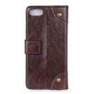 For iPhone SE 2022 / SE 2020 Copper Buckle Nappa Texture Horizontal Flip Leather Case with Holder & Card Slots & Wallet(Coffee) - 3