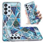For Samsung Galaxy A32 4G Electroplated Marble Pattern TPU Phone Case(Blue and Green) - 1