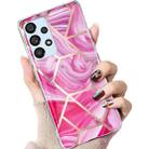 For Samsung Galaxy A53 Electroplated Marble Pattern TPU Phone Case(Red Rhombus) - 5