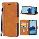 For vivo Y20 2021 Leather Phone Case(Brown) - 1