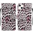 For iPhone 14 Plus Painted Pattern Leather Phone Case (Leopard) - 1