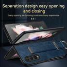 For Samsung Galaxy Z Fold4 SULADA Cool Series PC + Leather Texture Skin Feel Shockproof Phone Case(Black) - 6