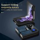 For Samsung Galaxy Z Flip4 SULADA Cool Series PC + Leather Texture Skin Feel Shockproof Phone Case(Black) - 4