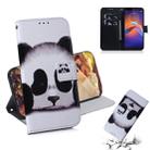 For Motorola Moto E6 Play Combined Pattern Magnetic Attraction Horizontal Flip Leather Case, Support Holder & Card Slot & Wallet(Panda) - 1