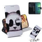 For Motorola Moto G8 Plus Combined Pattern Magnetic Attraction Horizontal Flip Leather Case, Support Holder & Card Slot & Wallet(Panda) - 1