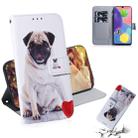 For Galaxy A70s Combined Pattern Magnetic Attraction Horizontal Flip Leather Case, Support Holder & Card Slot & Wallet(Pugs) - 1