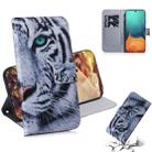 For Galaxy A71 Combined Pattern Magnetic Attraction Horizontal Flip Leather Case, Support Holder & Card Slot & Wallet(Tiger) - 1