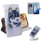 For Galaxy S20 Combined Pattern Magnetic Attraction Horizontal Flip Leather Case, Support Holder & Card Slot & Wallet(White Wolf) - 1