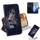 For Galaxy S20 Combined Pattern Magnetic Attraction Horizontal Flip Leather Case, Support Holder & Card Slot & Wallet(Lion) - 1