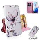 For Galaxy S20 Combined Pattern Magnetic Attraction Horizontal Flip Leather Case, Support Holder & Card Slot & Wallet(Magnolia Flower) - 1